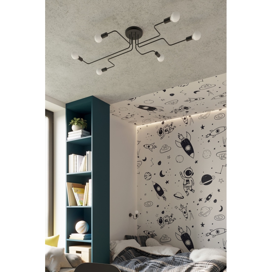 Wandlamp VECTOR 1xE27/15W/230V zwart