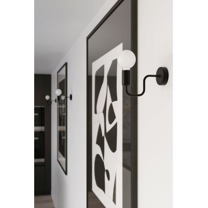 Wandlamp VECTOR 1xE27/15W/230V zwart