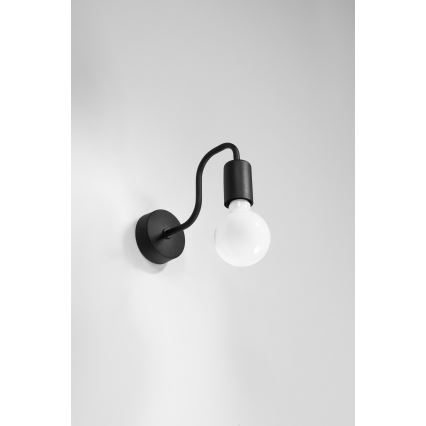 Wandlamp VECTOR 1xE27/15W/230V zwart