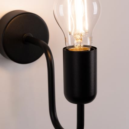 Wandlamp VECTOR 1xE27/15W/230V zwart