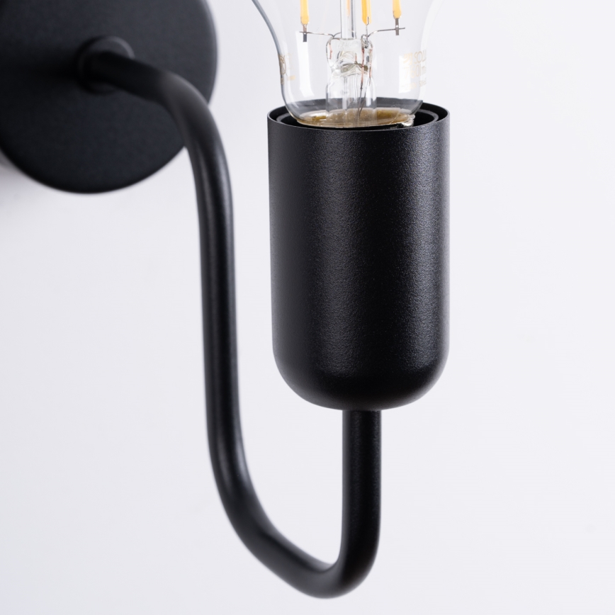 Wandlamp VECTOR 1xE27/15W/230V zwart