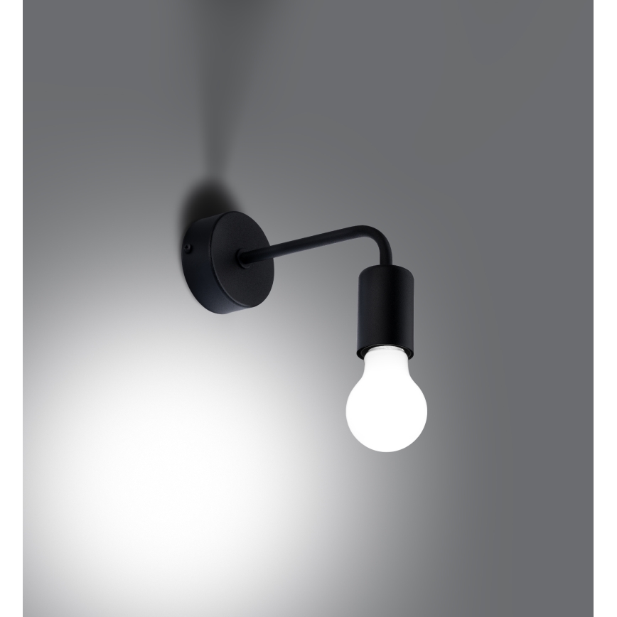 Applique murale NORAH 1xE27/15W/230V noir