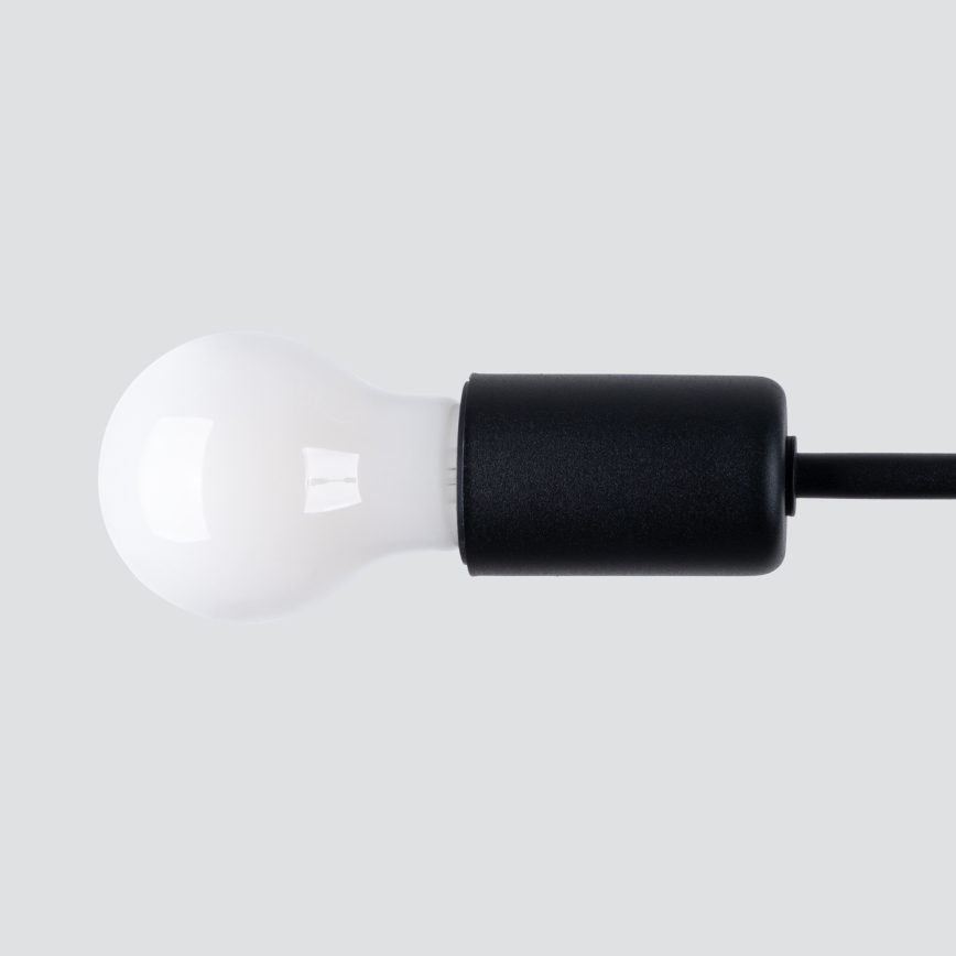 Hanglamp met vaste pendel NORAH 3xE27/15W/230V zwart