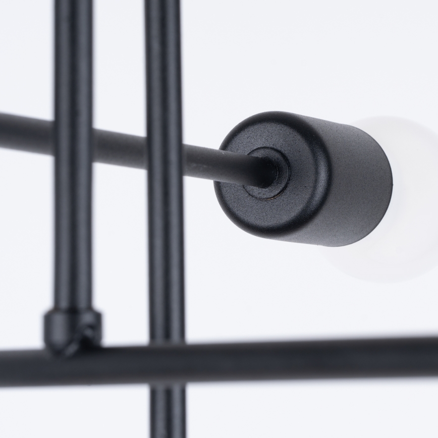 Hanglamp met vaste pendel NORAH 6xE27/15W/230V zwart