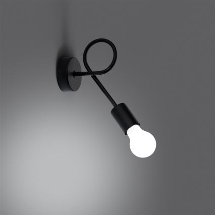 Applique murale LEVAR 1xE27/15W/230V noir