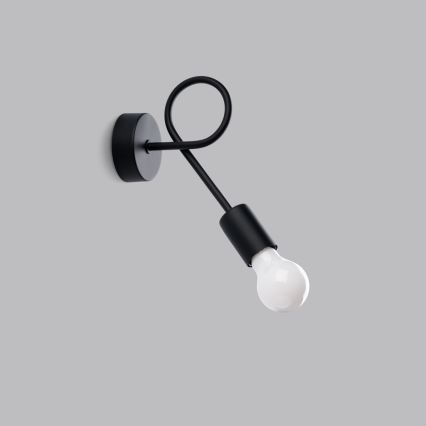 Applique murale LEVAR 1xE27/15W/230V noir