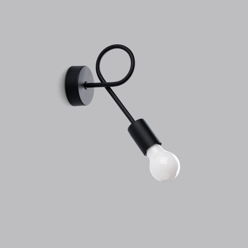 Applique murale LEVAR 1xE27/15W/230V noir