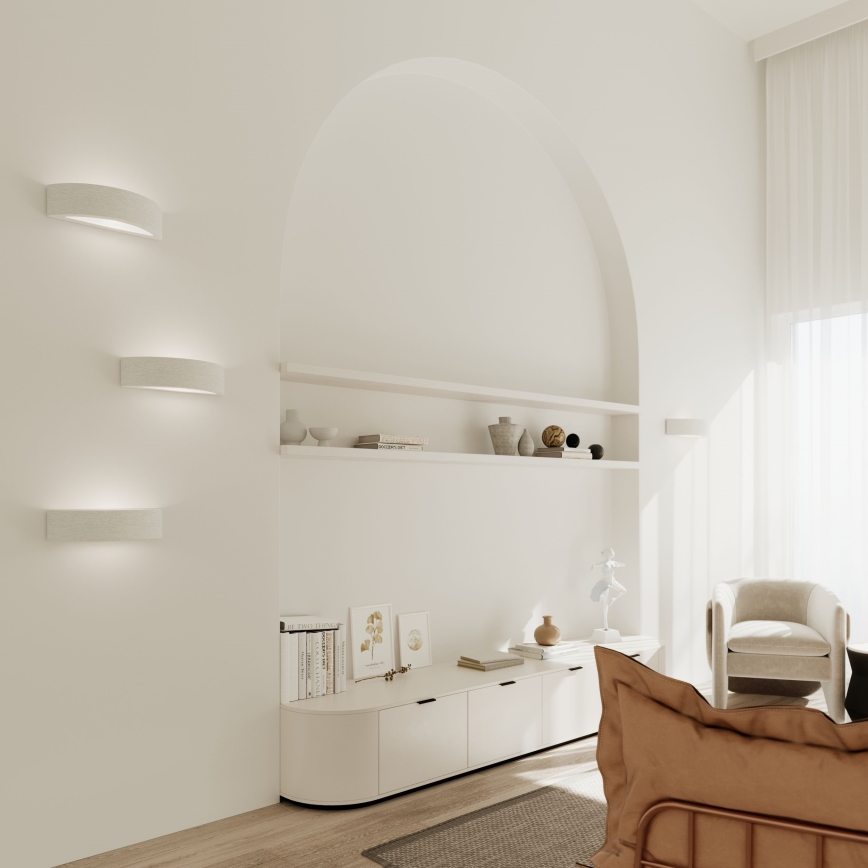 Wandlamp ATENA 1xE27/15W/230V 30 cm wit