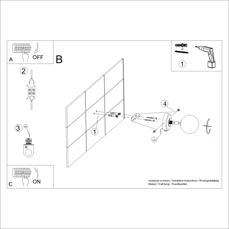 Wandlamp YOLI 1xG9/8W/230V wit