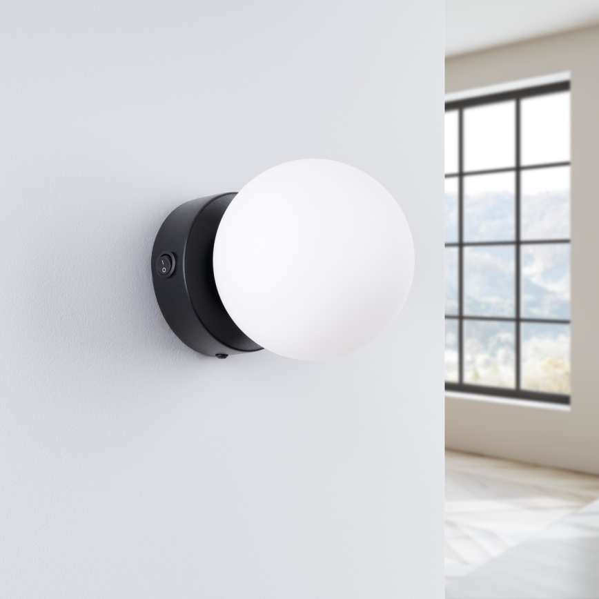 Applique murale YOLI 1xG9/8W/230V noir