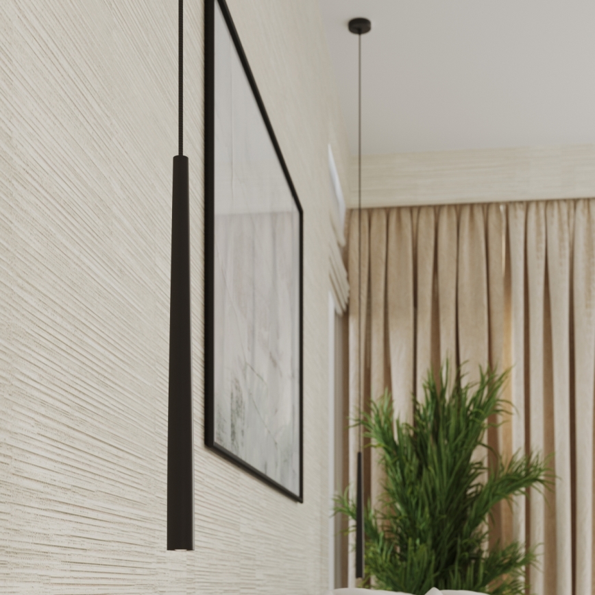 Hanglamp aan een koord BLISS 1xG9/8W/230V zwart