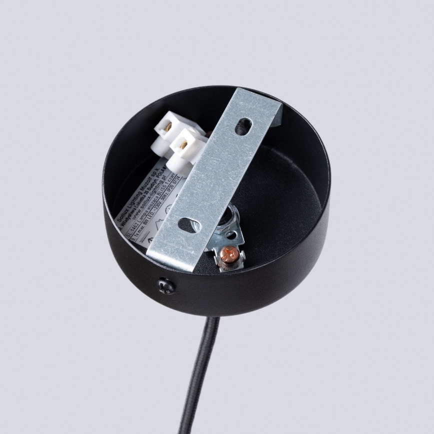 Hanglamp aan een koord BLISS 1xG9/8W/230V zwart