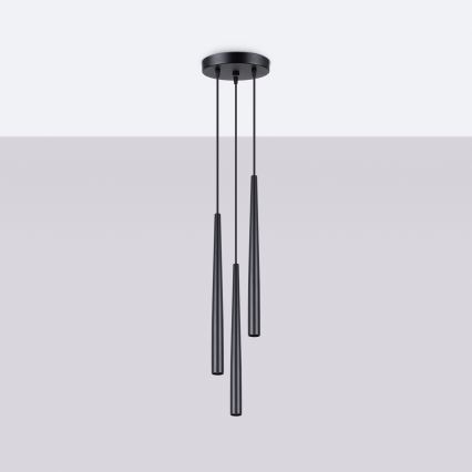 Hanglamp aan een koord BLISS 3xG9/8W/230V zwart