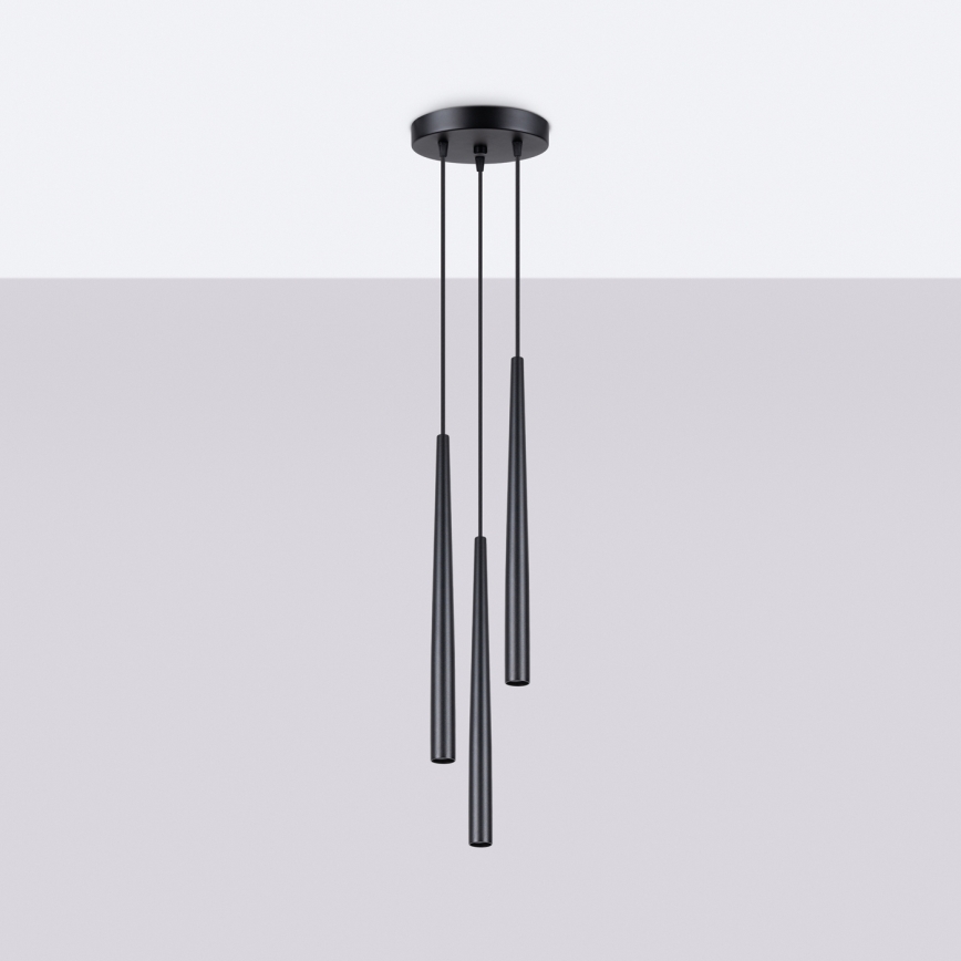 Hanglamp aan een koord BLISS 3xG9/8W/230V zwart