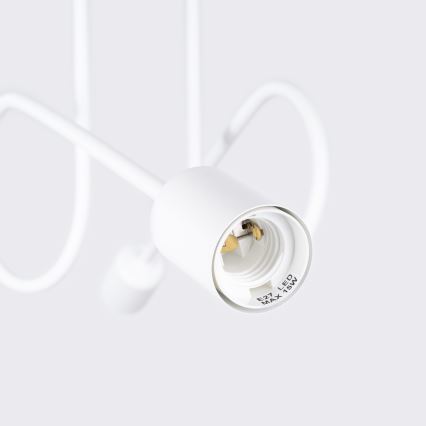 Bevestigde hanglamp LOOP 2xE27/15W/230V wit