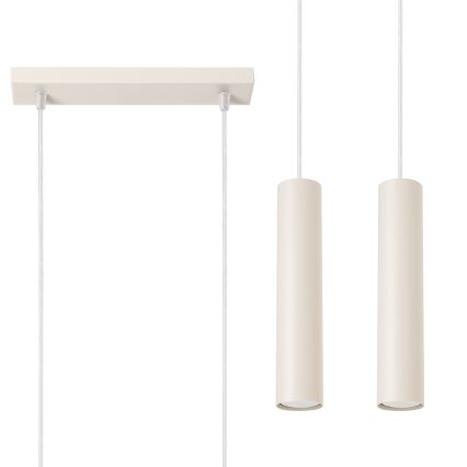 Suspension filaire LAGOS 2xGU10/10W/230V crème