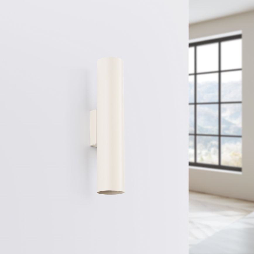 Wandlamp LAGOS 2xGU10/10W/230V crème