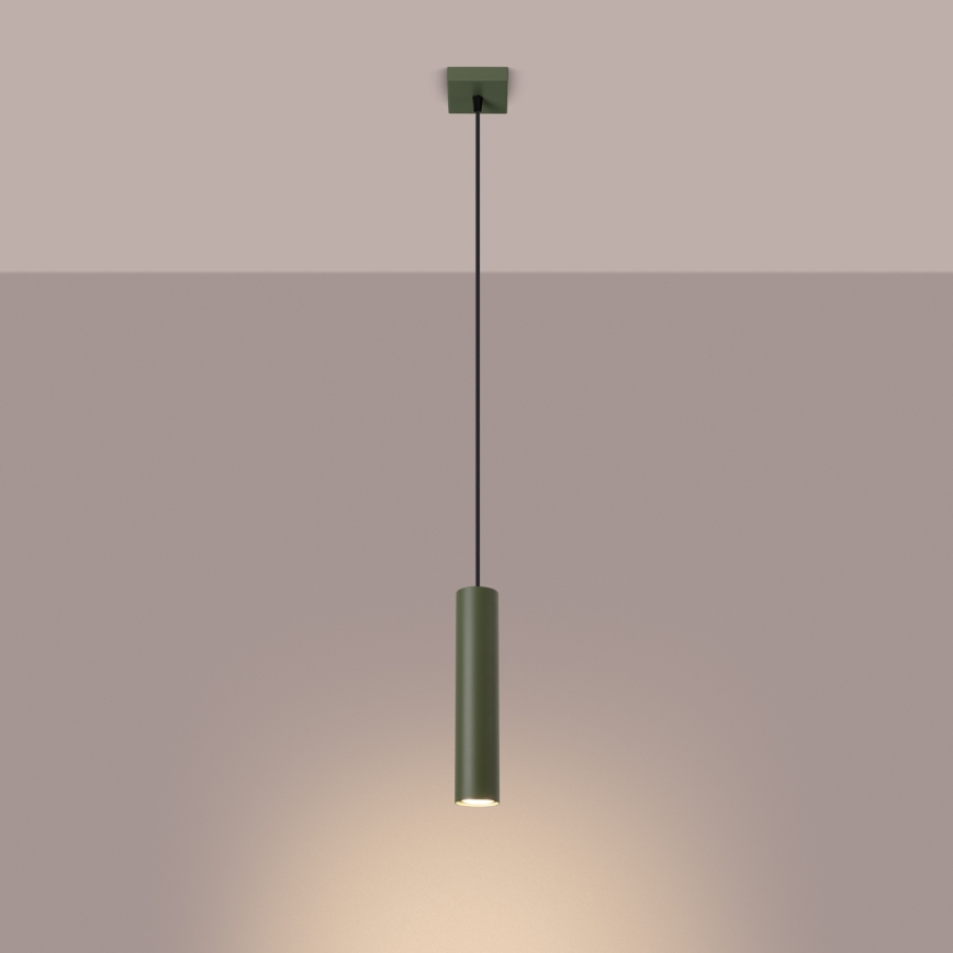 Hanglamp aan een koord LAGOS 1xGU10/10W/230V groen