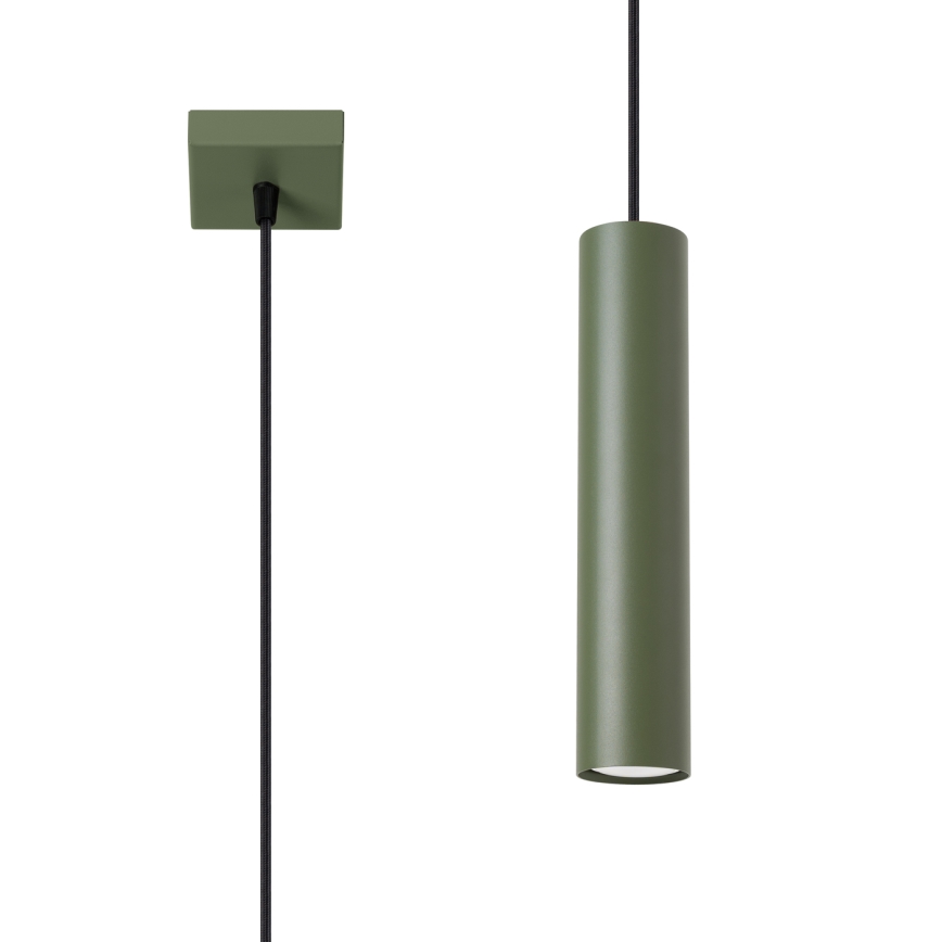 Hanglamp aan een koord LAGOS 1xGU10/10W/230V groen