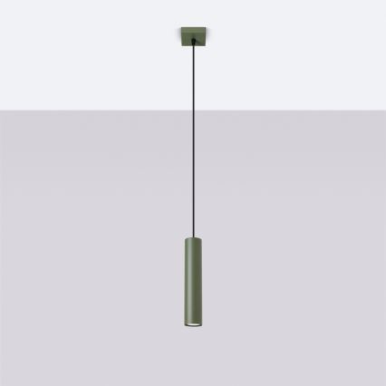 Hanglamp aan een koord LAGOS 1xGU10/10W/230V groen