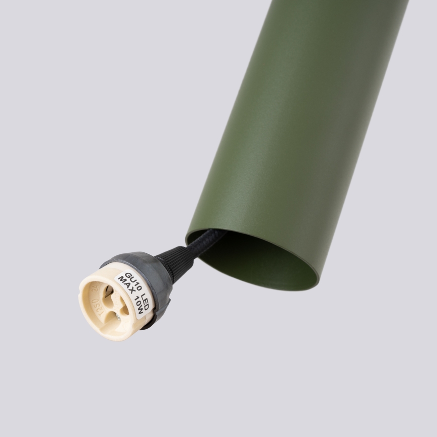Suspension filaire LAGOS 2xGU10/10W/230V vert