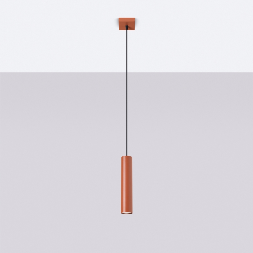 Hanglamp aan een koord LAGOS 1xGU10/10W/230V rood