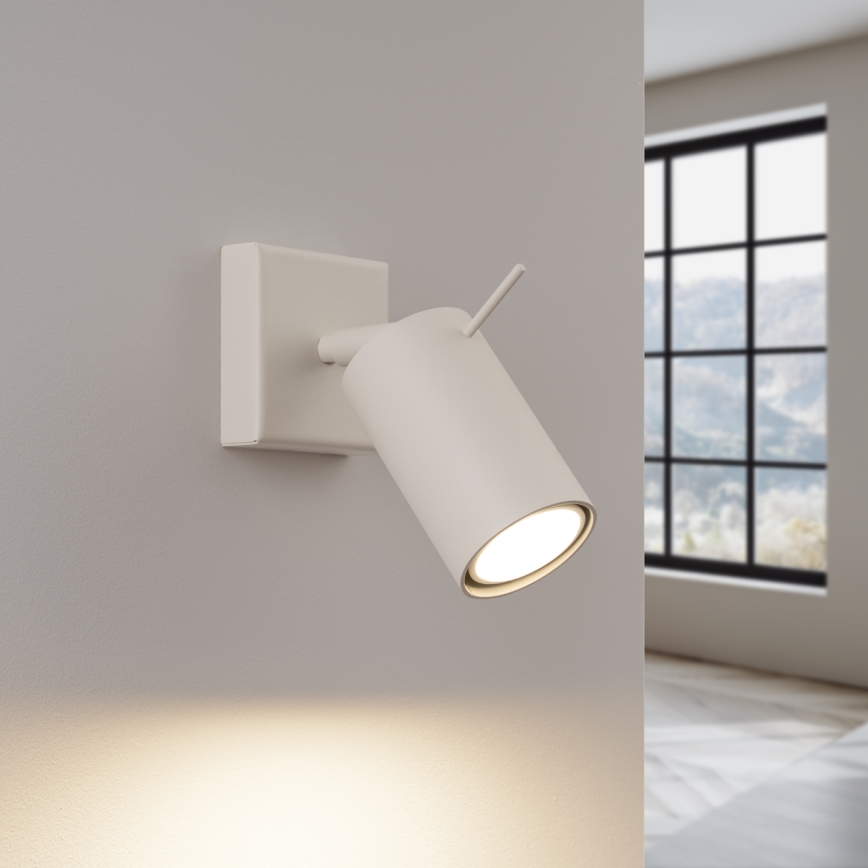 Wandspot RING 1xGU10/10W/230V crème