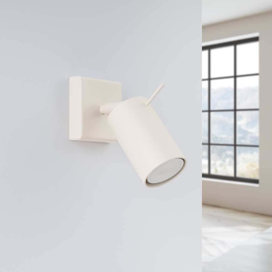 Wandspot RING 1xGU10/10W/230V crème