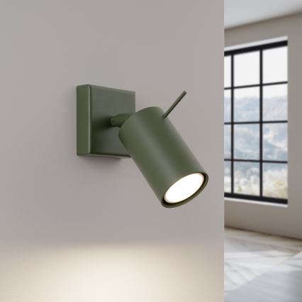 Wandspot RING 1xGU10/10W/230V groen