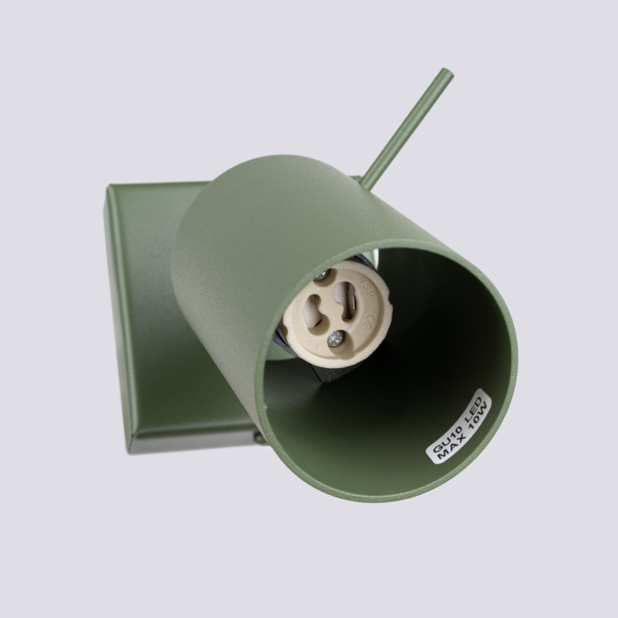 Wandspot RING 1xGU10/10W/230V groen