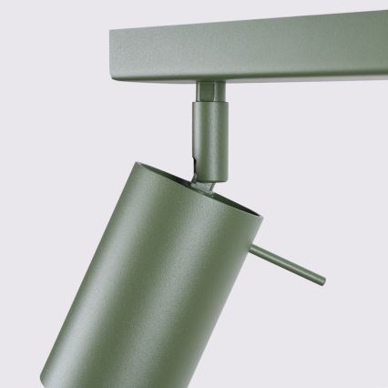 Spot RING 2xGU10/10W/230V groen