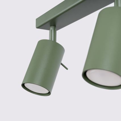Spot RING 4xGU10/10W/230V groen