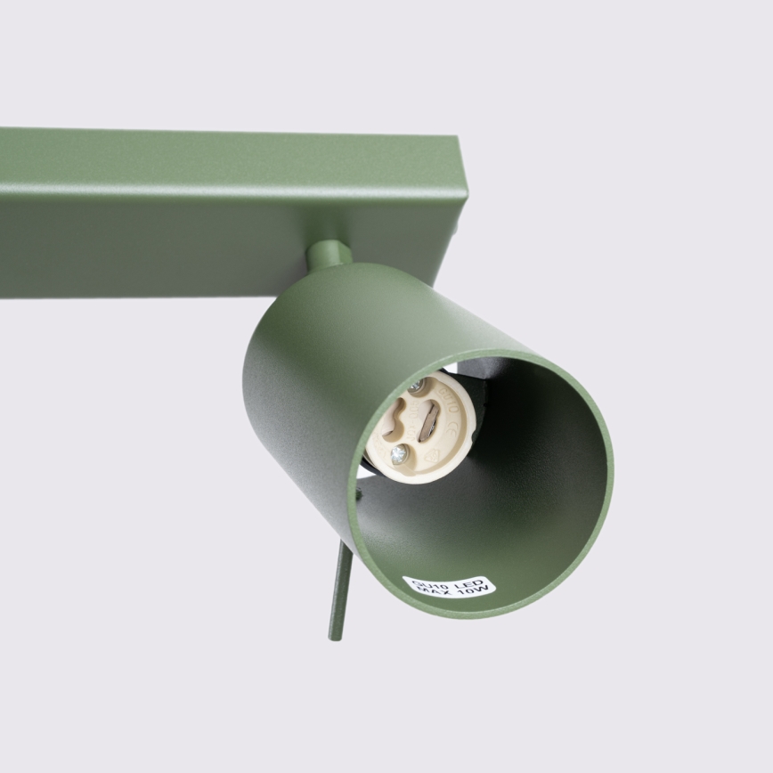 Spot RING 4xGU10/10W/230V groen