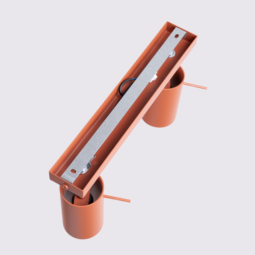 Spot RING 2xGU10/10W/230V rood