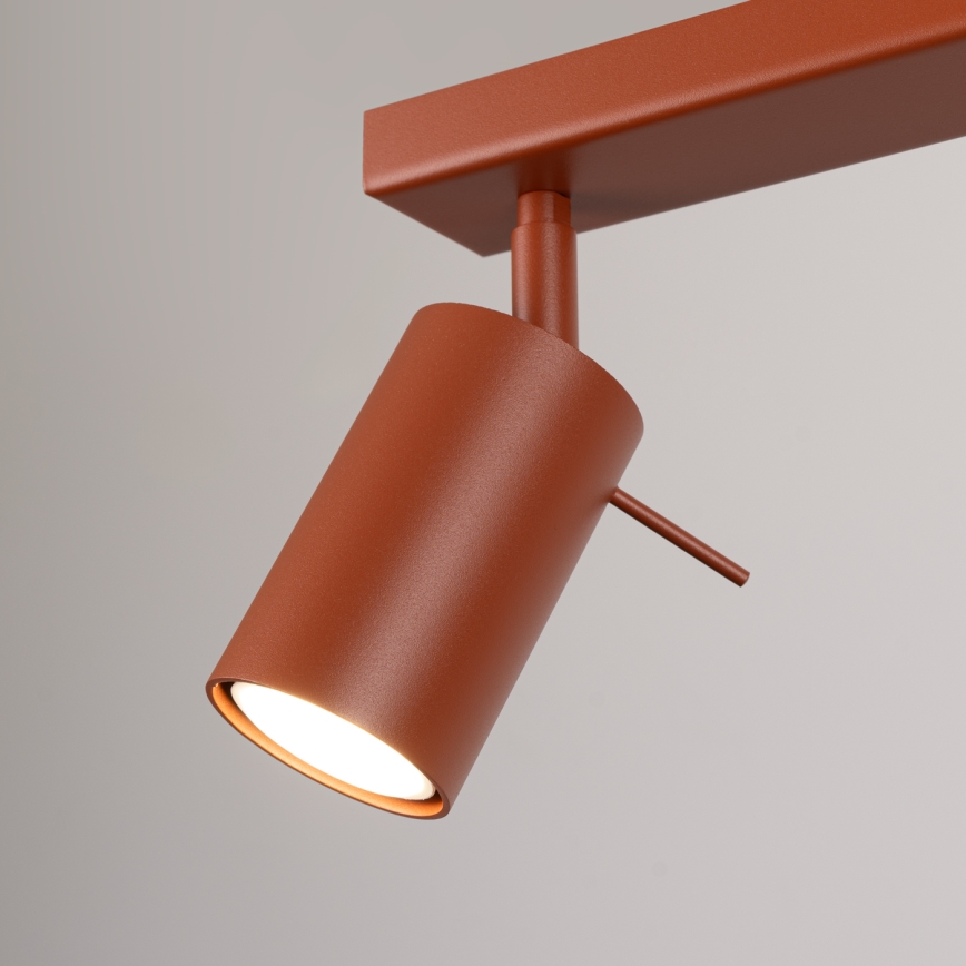 Spot RING 4xGU10/10W/230V rood