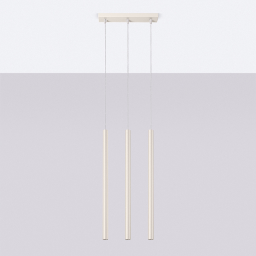 Hanglamp aan een koord PASTELO 3xG9/8W/230V crème