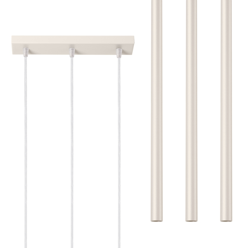 Hanglamp aan een koord PASTELO 3xG9/8W/230V crème