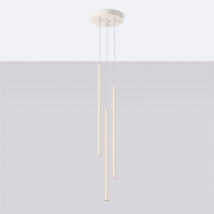 Hanglamp aan een koord PASTELO 3xG9/8W/230V crème