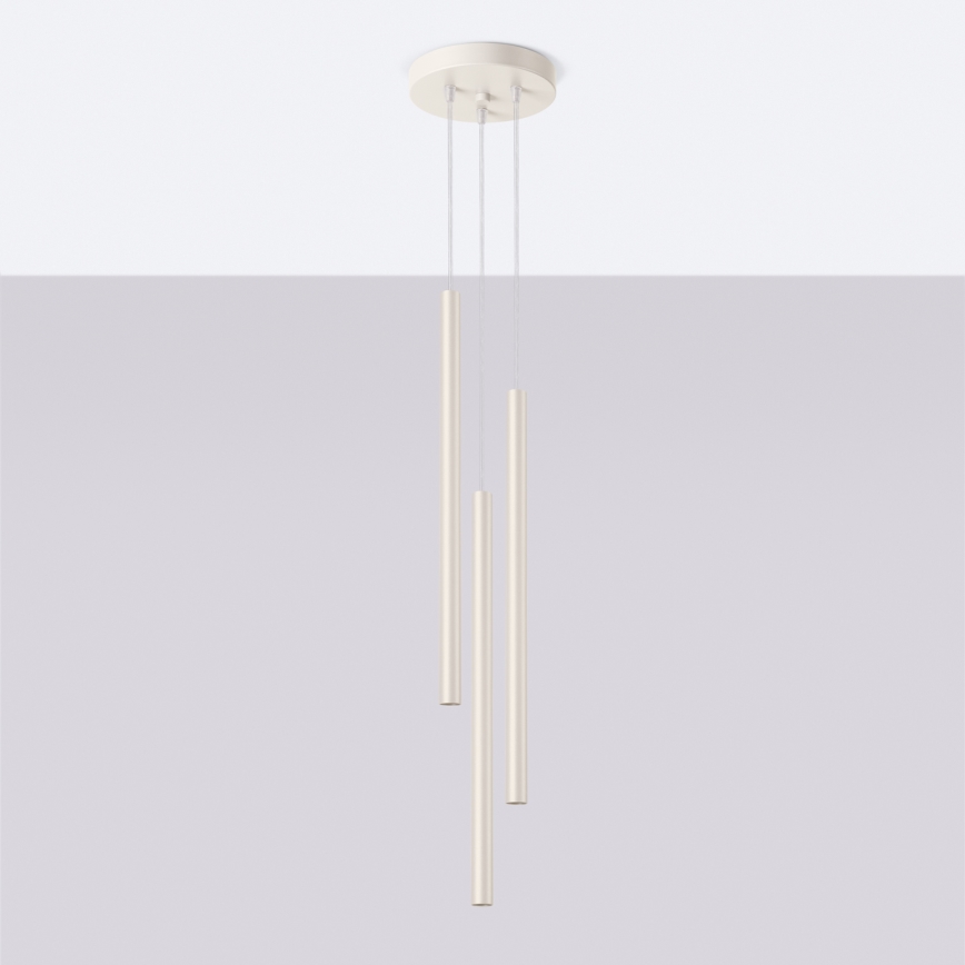 Hanglamp aan een koord PASTELO 3xG9/8W/230V crème