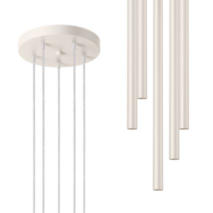 Hanglamp aan een koord PASTELO 5xG9/8W/230V crème
