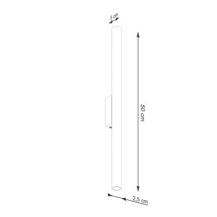 Wandlamp PASTELO 2xG9/8W/230V crème