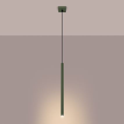 Hanglamp aan een koord PASTELO 1xG9/8W/230V groen