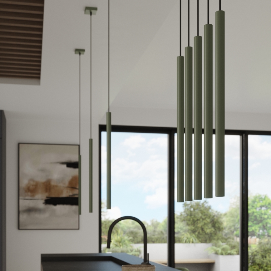 Hanglamp aan een koord PASTELO 1xG9/8W/230V groen