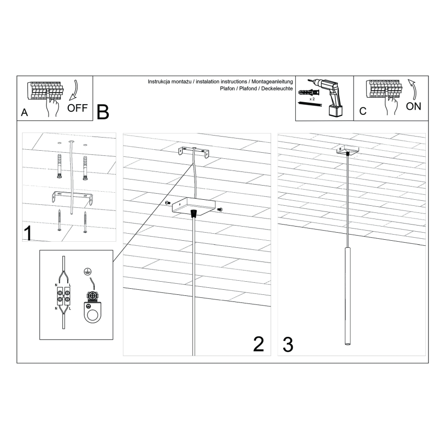 Hanglamp aan een koord PASTELO 1xG9/8W/230V groen