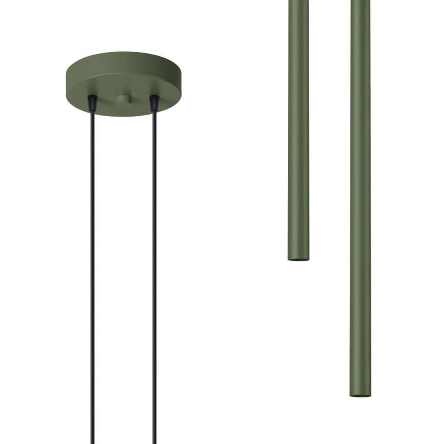 Hanglamp aan een koord PASTELO 2xG9/8W/230V groen