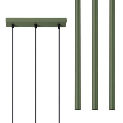 Hanglamp aan een koord PASTELO 3xG9/8W/230V groen