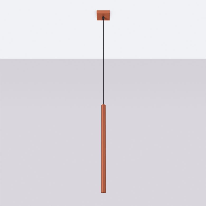 Hanglamp aan een koord PASTELO 1xG9/8W/230V rood