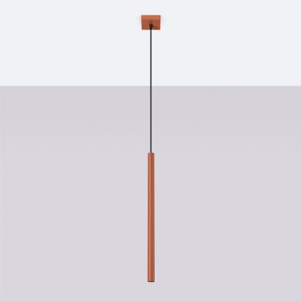 Suspension filaire PASTELO 1xG9/8W/230V rouge