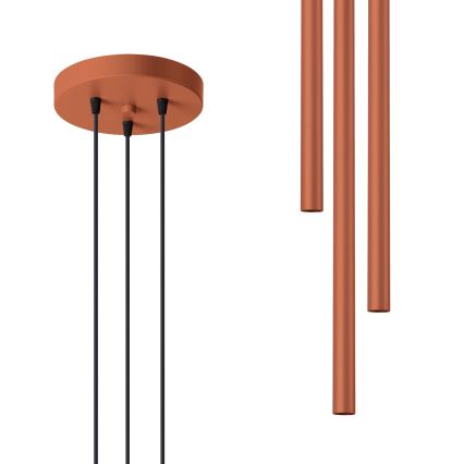 Hanglamp aan een koord PASTELO 3xG9/8W/230V rood