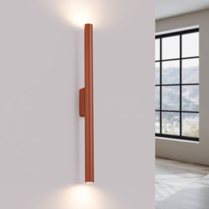 Wandlamp PASTELO 2xG9/8W/230V rood